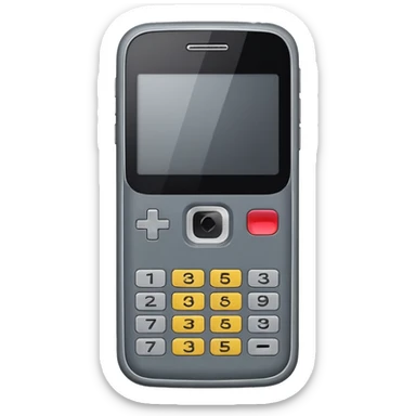 telefóno movil viejo sin emoji simple minimalista sticker
