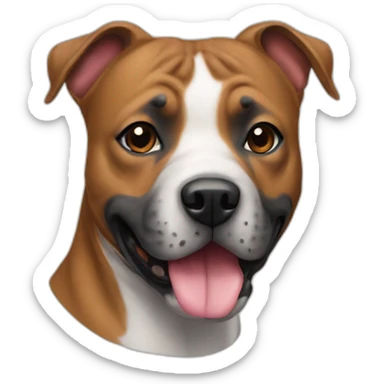 Staffy dog  sticker