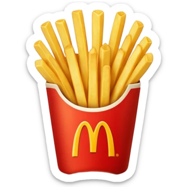 Mcdonald's fries  sticker