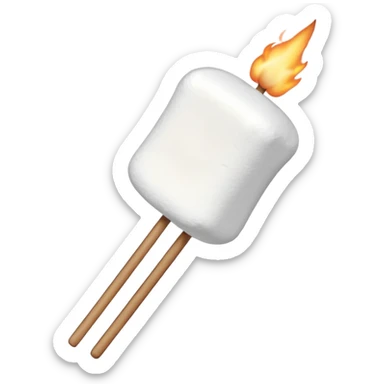 marshmallows on skewer sticker