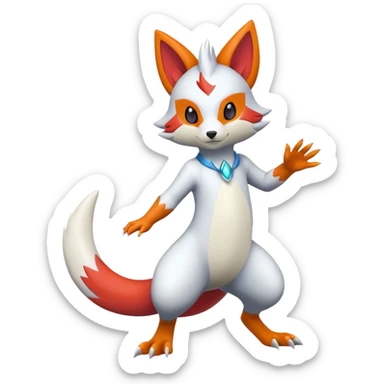 Sneasel-Buizel-Zangoose-hybrid-fusion, full body sticker
