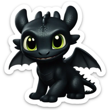 How to train your dragon toothless sticker