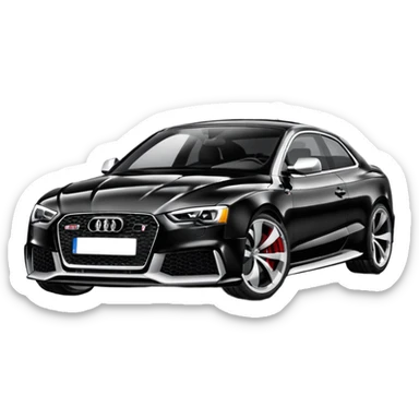 audi rs5 black paint  sticker