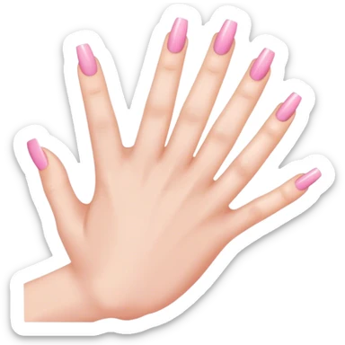 Light Pink nail polish sticker