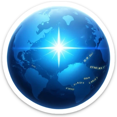 The image is a sci-fi poster with glowing blue text that reads “STAR BLAST.” A bright blue planet or star glows at the bottom, giving the design a futuristic, space-themed look. dont foget the text  sticker