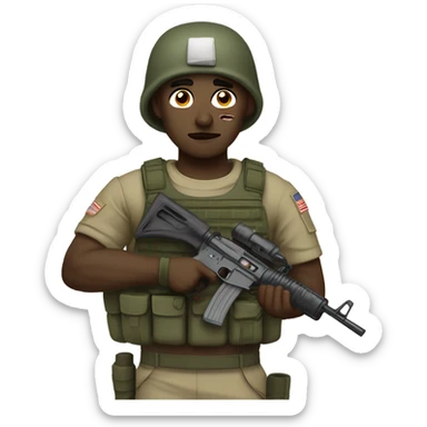 wounded soldier sticker