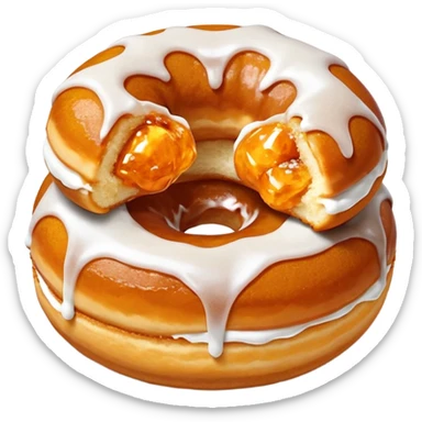 pumpkin Filled Jam Donut Bombs sticker
