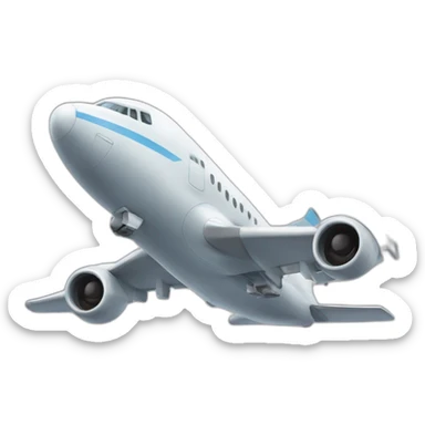 Avion en train d’atterrir sticker