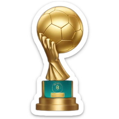 Halland avec le ballon d’or dans les mains sticker