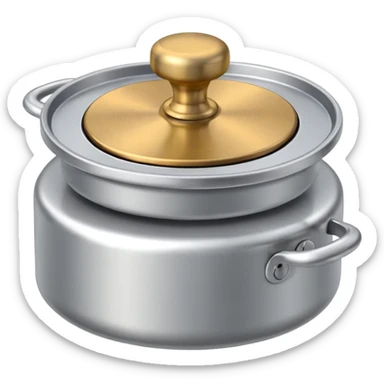 Pot Lid with a knob  sticker