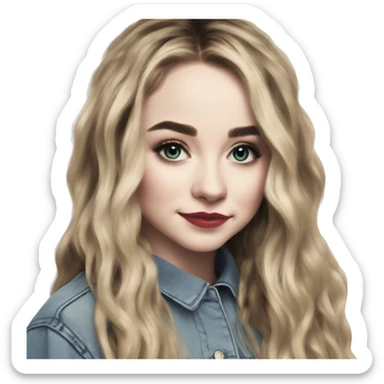 sabrina carpenter short and sweet album cover sticker