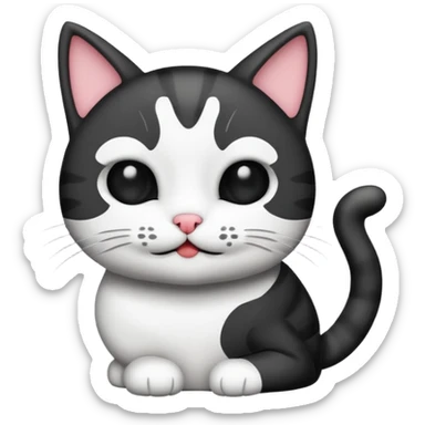 sneaky cat Sticker sticker