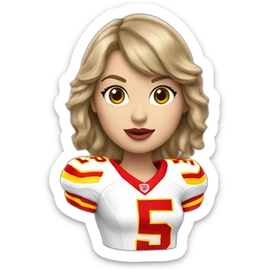 Taylor-Swift-kansas-city-chiefs sticker