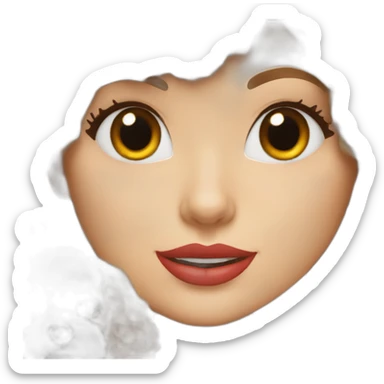 Taylor swift with a Dark brown toy poodle sticker