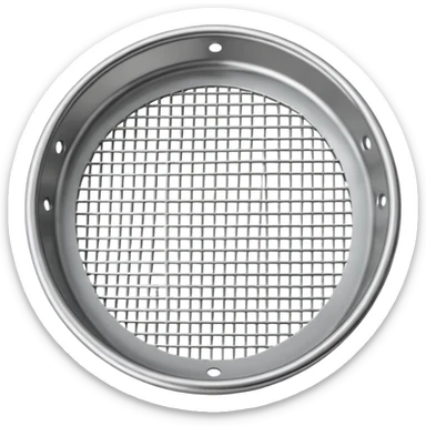 Sieve made from steel wire mesh sticker