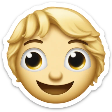 happy face in bed while kicking feet sticker