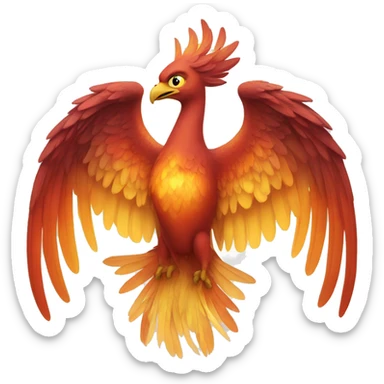 Legendary phoenix bird  sticker