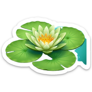 Lily pad only sticker