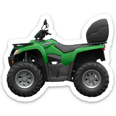 Green 4-wheeler can- am ds 250 sticker