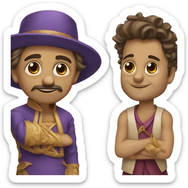 duende de pie grande y pie pequeño sticker