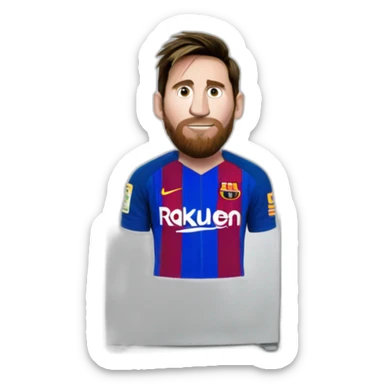 Messi dans un frigo sticker