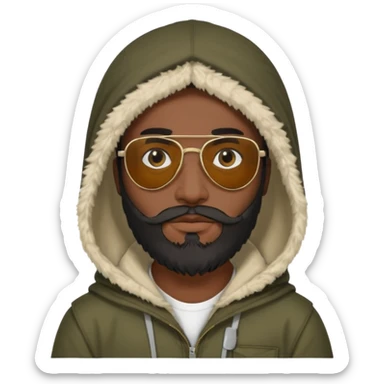 Una persona encapuchada y con lentes de reiser talibán sticker