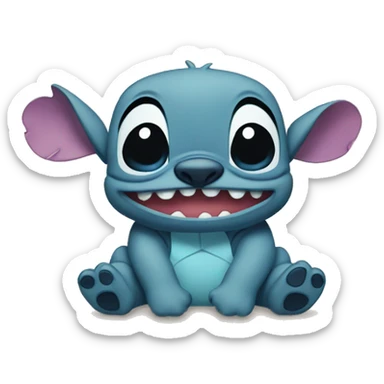 Stich en la playa sticker