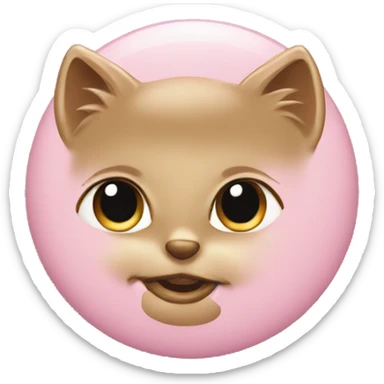 Vintage pink gold  sticker