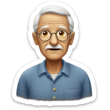 very old grandad sticker