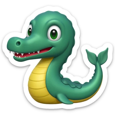 Create an emoji of Lochness monster sticker