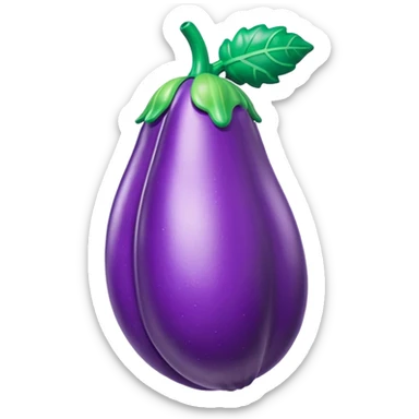 jeff koons inflatable eggplant pinata sticker