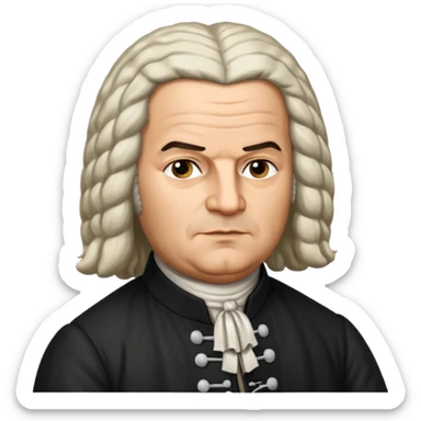 johann sebastian bach german sticker