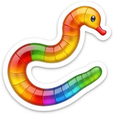 gusano de gomita sticker