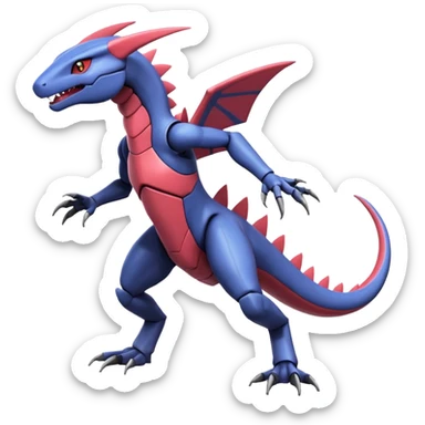 Heliolisk-Palkia-Salandit-Cyclizar-Genesect-Pokémon, full body sticker