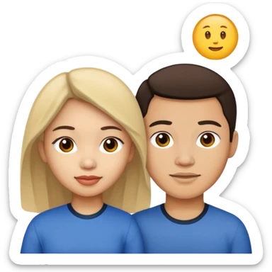 Filipino female with a light skin male sticker