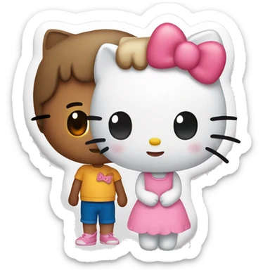 Hello Kitty and Dear Daniel  sticker