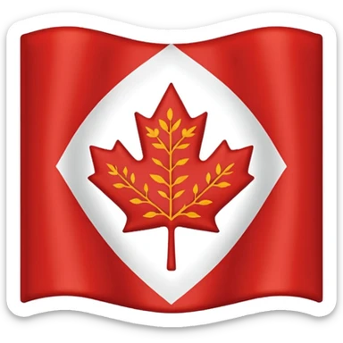 Final Canadian red ensign flag sticker