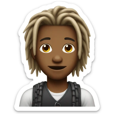 Boy no temper fade haircut with dreads ￼ sticker