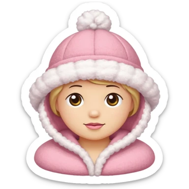 Sauna-hat pink sticker