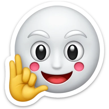 Manos de Emoji de fantasmita  haciendo señas  sticker