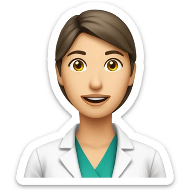 Mujer farmaceutica trabajando en una inspeccion  sticker