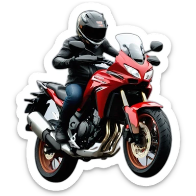 Honda cb500x doing a wheelie sticker