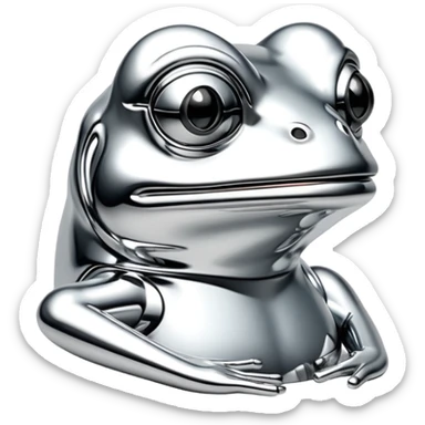 sorayama pepe frog sticker