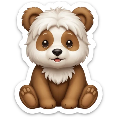 Can you do a mix of a Maltese and bear cub sticker