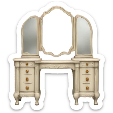 Vintage vanity sticker