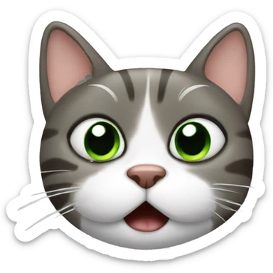 cat with bad breath sticker