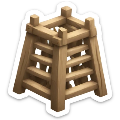 wooden spikes trap sticker