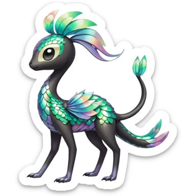 Meloetta-Gabite-Pokémon-Fakémon-fusion-hybrid-creature sticker