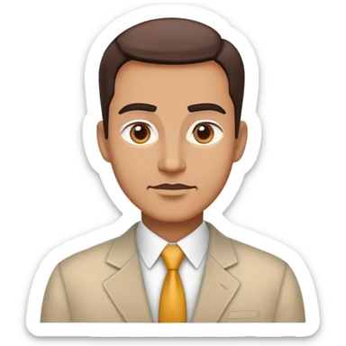 Charismatic leader with vision, standing tall and inspiring sticker