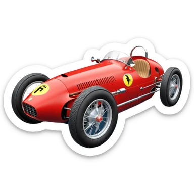  Hazy-blue Fenderless extended-wheelbase 1956 luxury racing Ferrari lowered powerful V-8 engined racing cycle car featuring advanced rugged 4 wheel independent suspension, power steering, disc brakes, small leather covered steering wheel, side mounted cowl exhaust  sticker